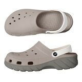 母子鱷魚 水陸雙色洞洞鞋 灰