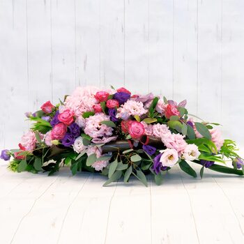 一禮莊園 粉紫色長型桌花