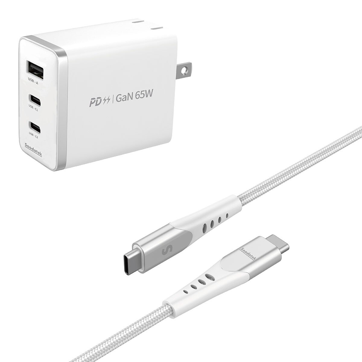 Soodatek GaN PD 65W 氮化鎵高速充電 USB-C 套裝