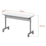 Backbone 折疊培訓桌 120公分 X 45公分 白色