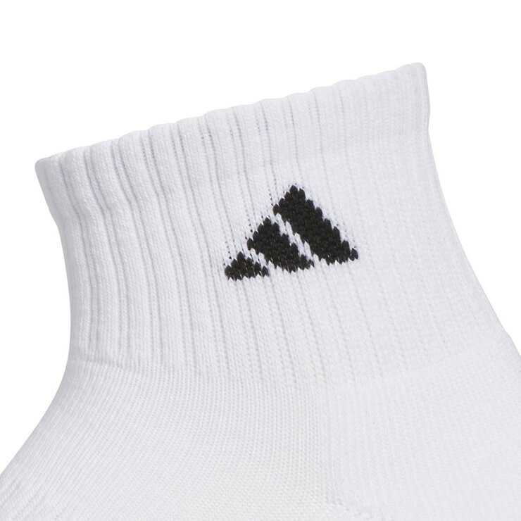 Adidas 男襪六雙組 白