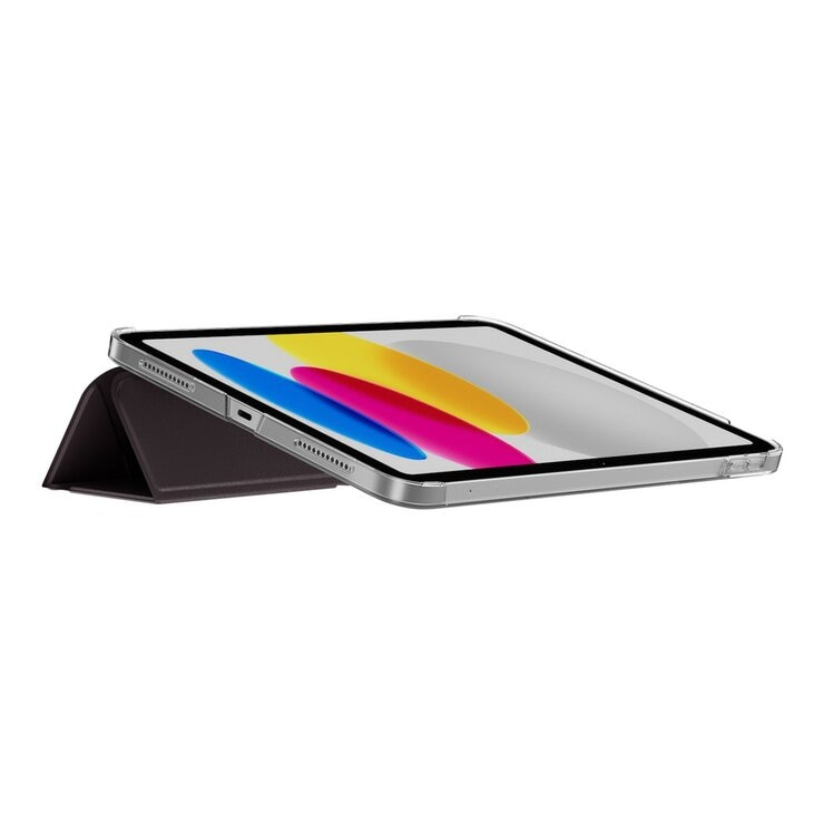 MAGEASY Facet 全方位支架透明背蓋保護套 適用於 2022 iPad 10.9吋 A14 & 2025 iPad 11吋 A16 酒紅紫