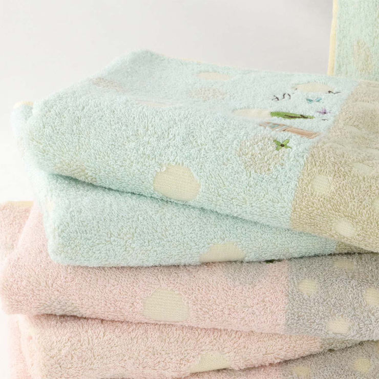 Gemini 田園花語色織毛巾 6入組 34公分 X 76公分