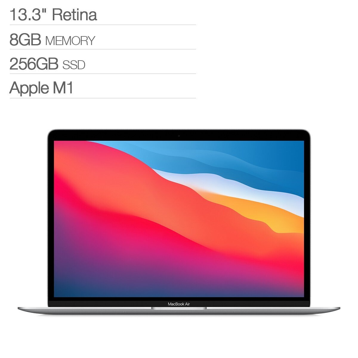 Apple MacBook Air 13吋M1晶片8核心8GB 256GB SSD 銀| Costco 好市多