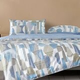 HOYACASA 300織純棉雙人床包兩用被套 4件組 152公分 X 190公分 沃荷