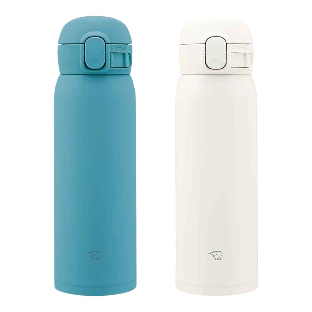 象印 不鏽鋼保冷保溫杯 480毫升 X 2件組 SM-WS48 湖水綠+霧光白