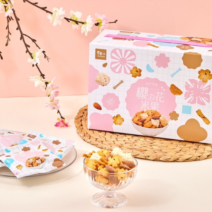 翠果子櫻花米果禮盒 14公克 X 20包 X 2盒