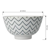 Minoyaki 日本製美濃燒飯碗 8件組 幾何 Minoyaki 日本製美濃燒飯碗 8件組 幾何