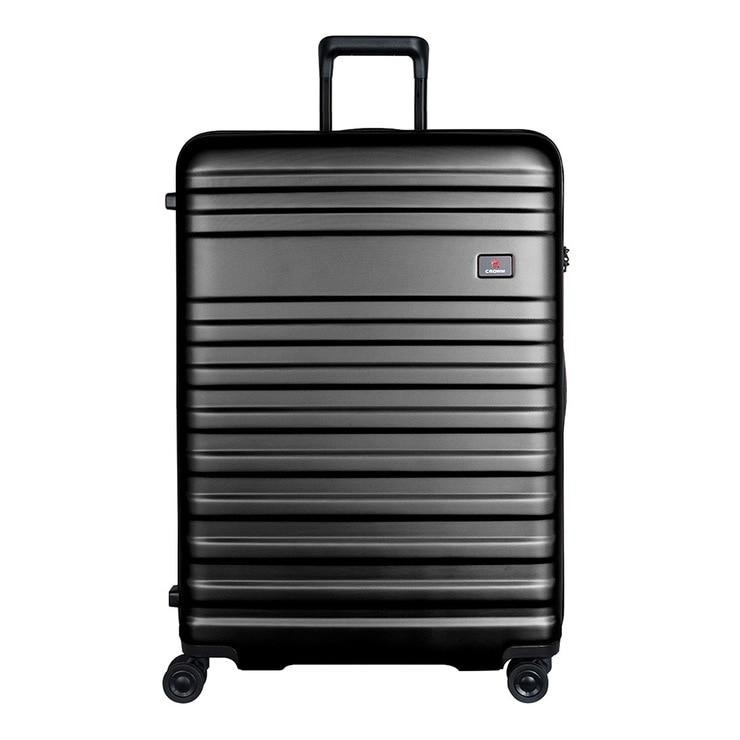 Crown 21吋 + 26吋 + 29吋 防盜拉鍊行李箱組 珠光鐵灰