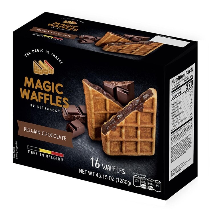 Magic Waffles 冷凍比利時巧克力鬆餅 80公克 X 16入
