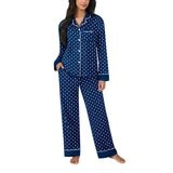 DKNY 女長袖睡衣套組 深藍