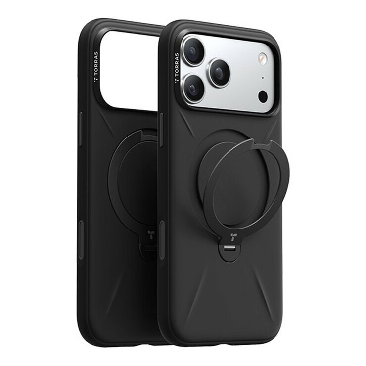 Torras Ostand Spin Silicone Magnetic 相機按鍵旋轉支架矽膠防摔手機殼 iPhone 17 Pro + Insta II Master 高清滿版螢幕鋼化玻璃保護貼 Torras Ostand Spin Silicone Magnetic 相機按鍵旋轉支架矽膠防摔手機殼 iPhone 17 Pro + Insta II Master 高清滿版螢幕鋼化玻璃保護貼