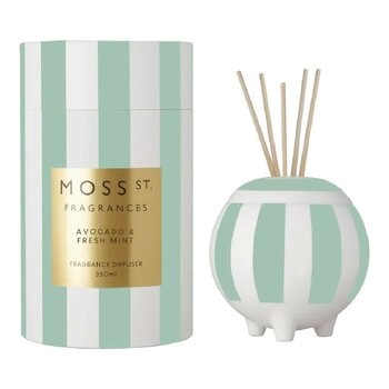 MOSS ST. FRAGRANCES 大陶瓷擴香 350毫升 酪梨與新鮮薄荷