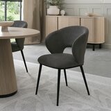 Bentley Designs Luca 布面餐椅 2入組 灰色