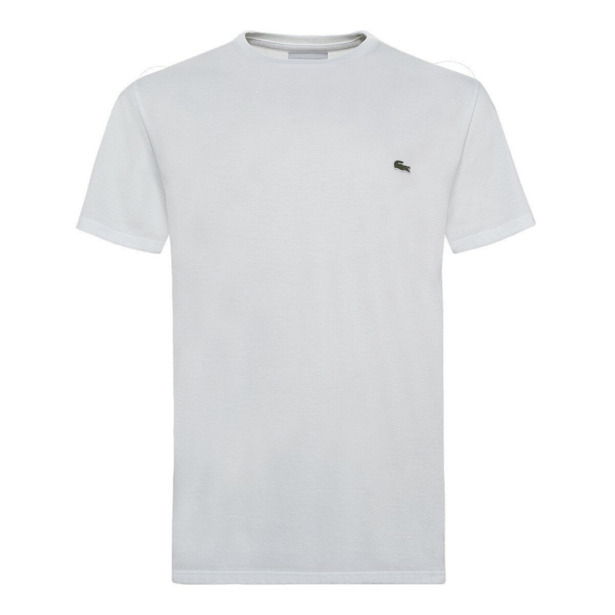 Lacoste 男純棉圓領短袖上衣 白