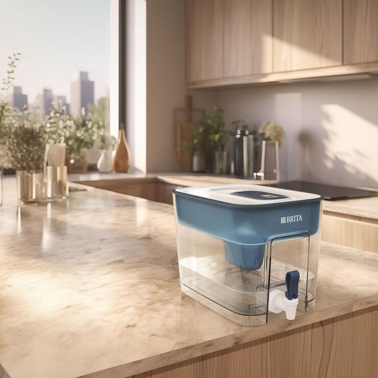 Brita Flow 桌上型濾水箱 8.2公升 附6入 Maxtra Pro 濾芯