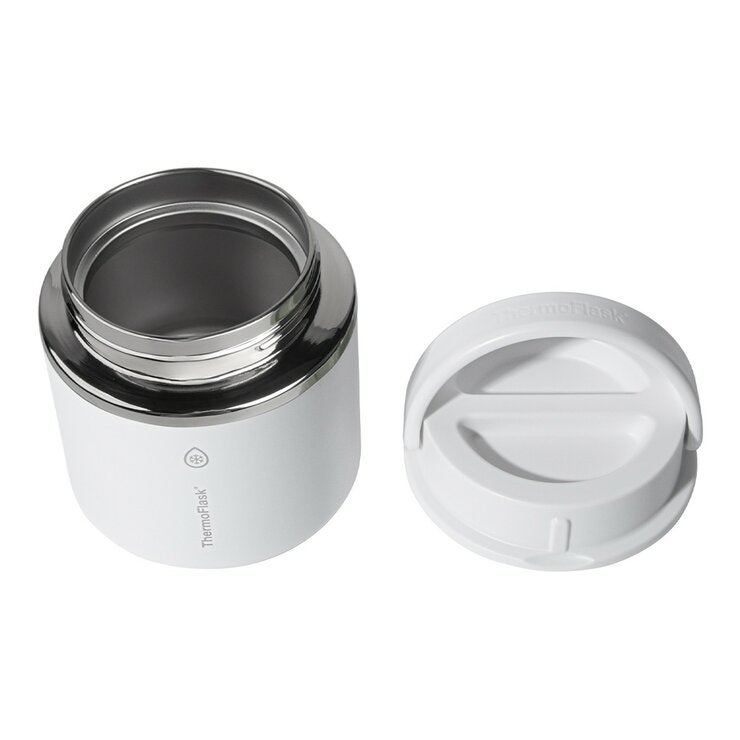 ThermoFlask 不鏽鋼真空食物燜燒罐 591毫升 X 2件組 深藍+白