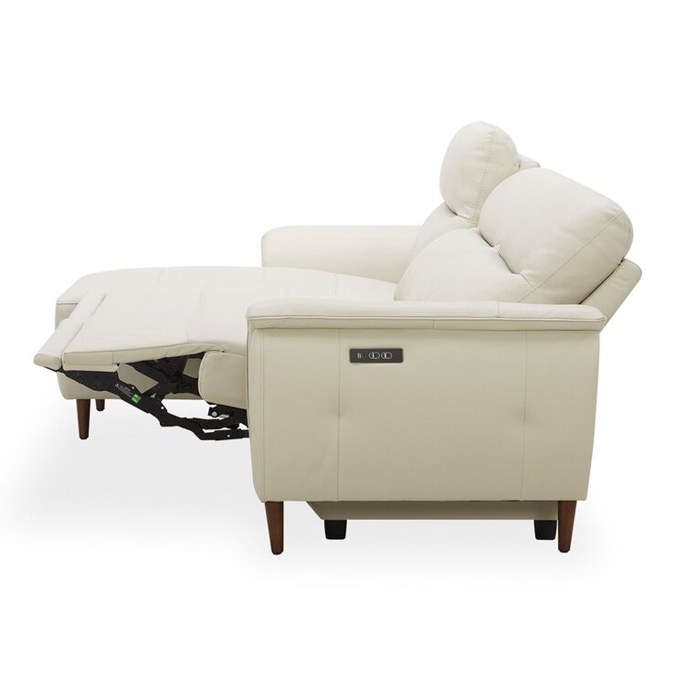 Aiden & Ivy 牛皮電動L型沙發 左