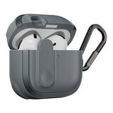 MAGEASY Odyssey 抗衝擊磁扣手繩耳機殼 AirPods 4 金屬灰藍 MAGEASY Odyssey 抗衝擊磁扣手繩耳機殼 AirPods 4 金屬灰藍