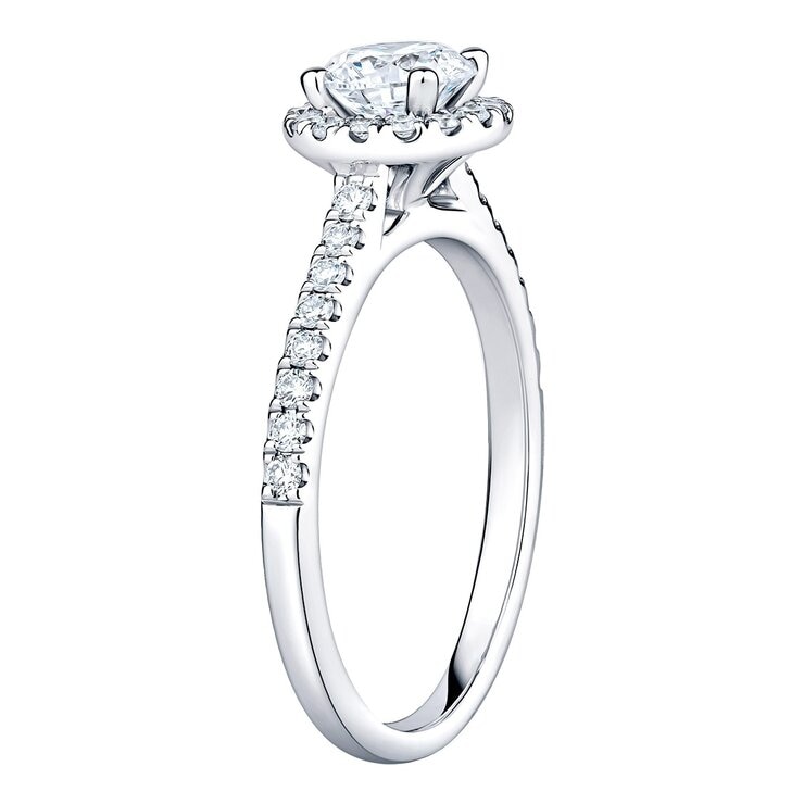 1.00克拉 鉑金 圓形鑽石戒指 VS2/I