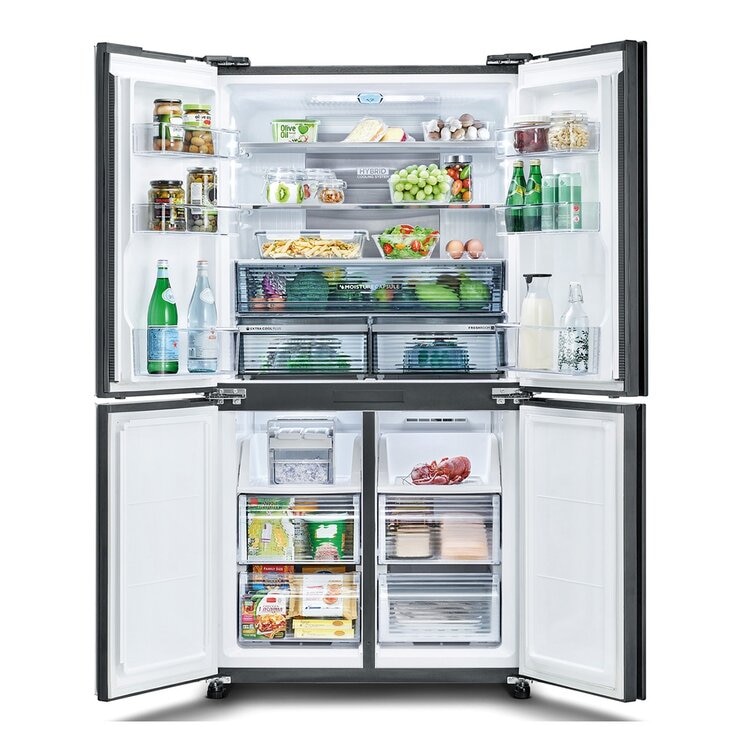 夏普 528公升 四門十字對開除菌冰箱 SJ-DF53F-SL