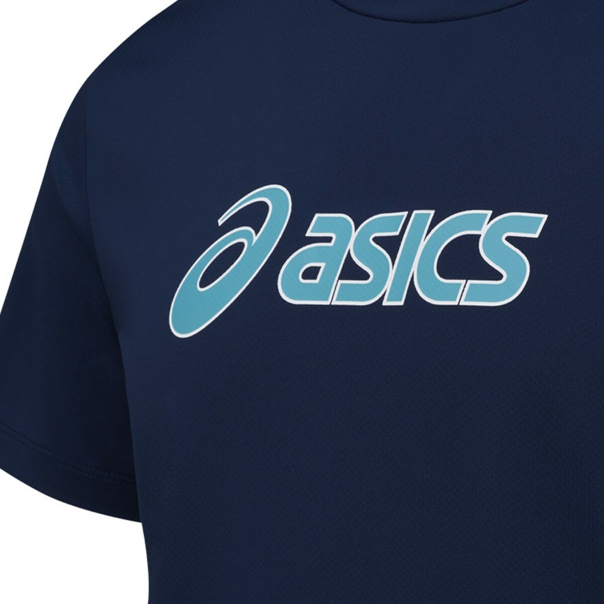 Asics 男短袖運動上衣 深藍 Asics 男短袖運動上衣 深藍