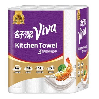 舒潔 Viva三層廚房紙巾 60張 X 16卷 舒潔 Viva三層廚房紙巾 60張 X 16卷