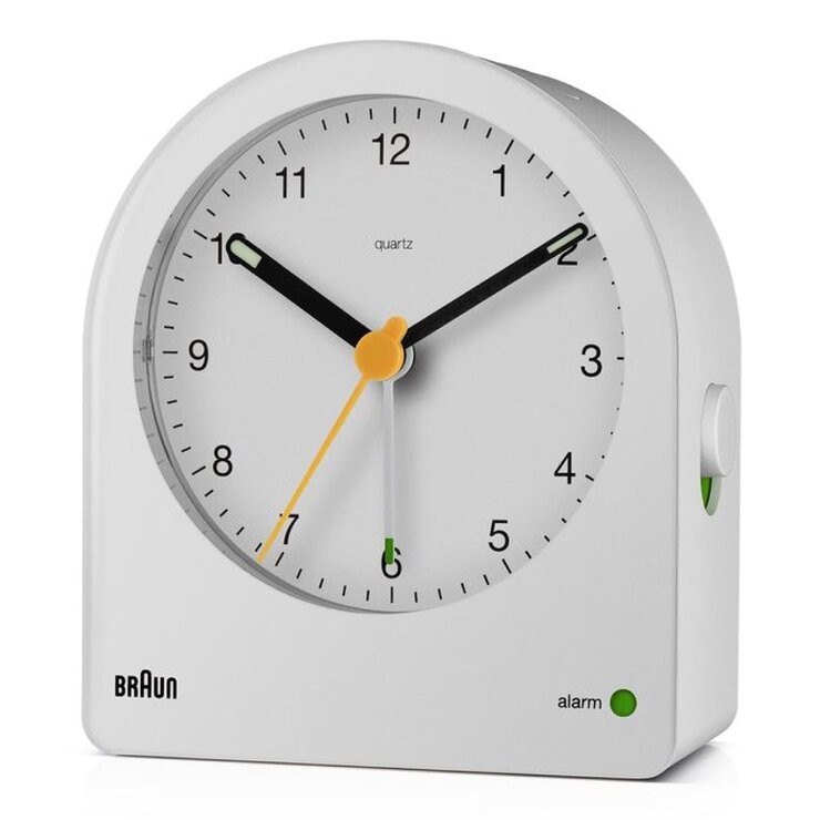 德國百靈 經典類比鬧鐘 白 #BC22W