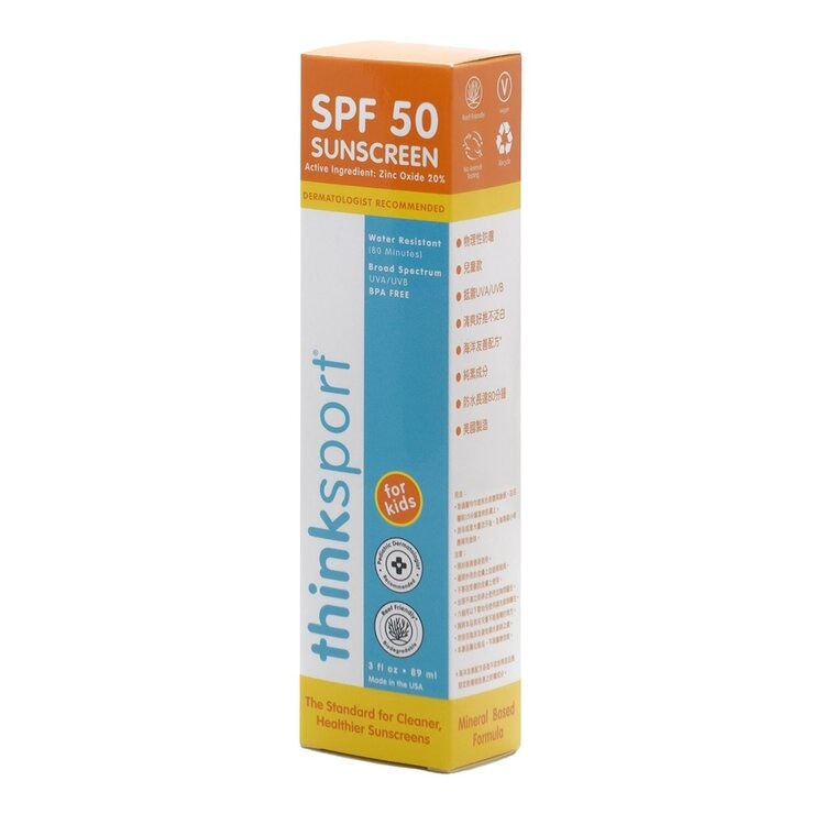 Thinksport 新寶貝 純物理防曬霜 SPF 50 (兒童款) 89毫升 X 2入