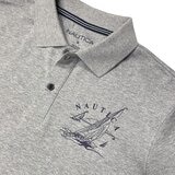 Nautica 男短袖 Polo上衣 灰色