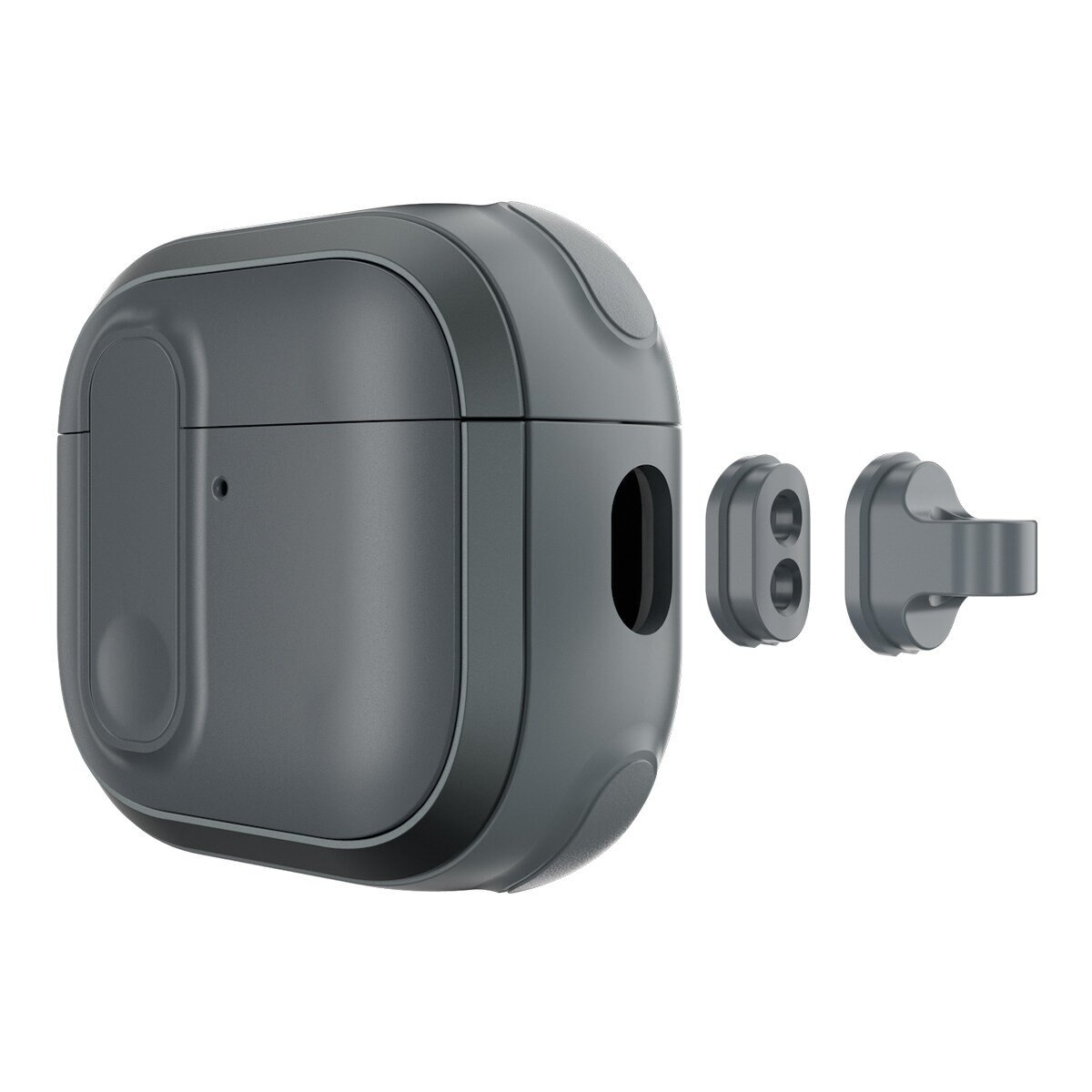 MAGEASY Odyssey 抗衝擊磁扣手繩耳機殼 AirPods 4 金屬灰藍 MAGEASY Odyssey 抗衝擊磁扣手繩耳機殼 AirPods 4 金屬灰藍