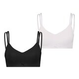 Puma 女運動內衣兩件組 黑 & 粉紅