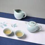 陸寶 汝窯圓珠壺茶組 9件組