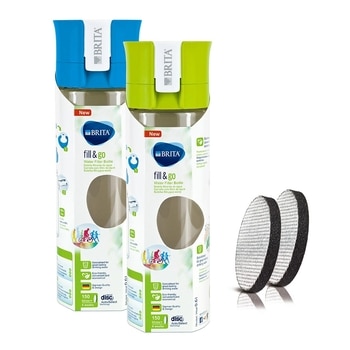 Brita 隨身濾水瓶兩件組0.6L 含濾芯片4片 Brita 隨身濾水瓶兩件組0.6L 含濾芯片4片
