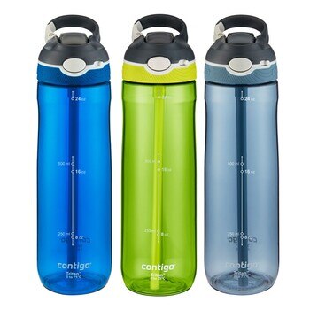 Contigo Ashland 吸管冷水瓶 709毫升 X 3入 Contigo Ashland 吸管冷水瓶 709毫升 X 3入