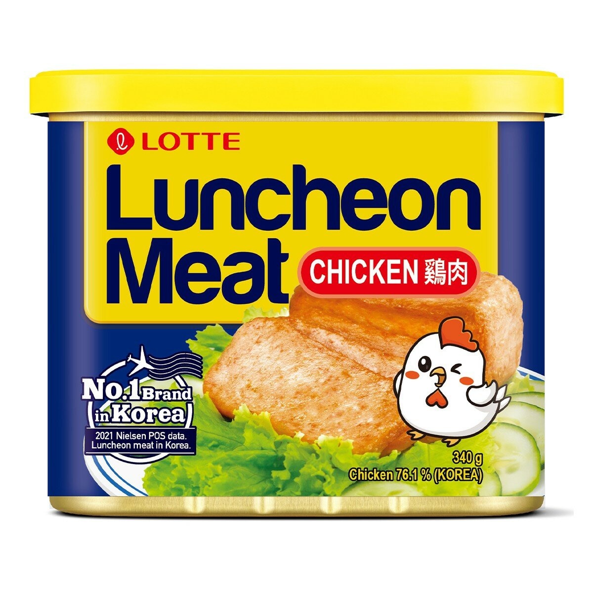 樂天 雞肉午餐肉 原味 340公克 X 6罐