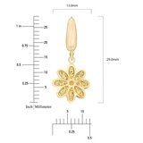 14K黃K金 花朵造型耳環