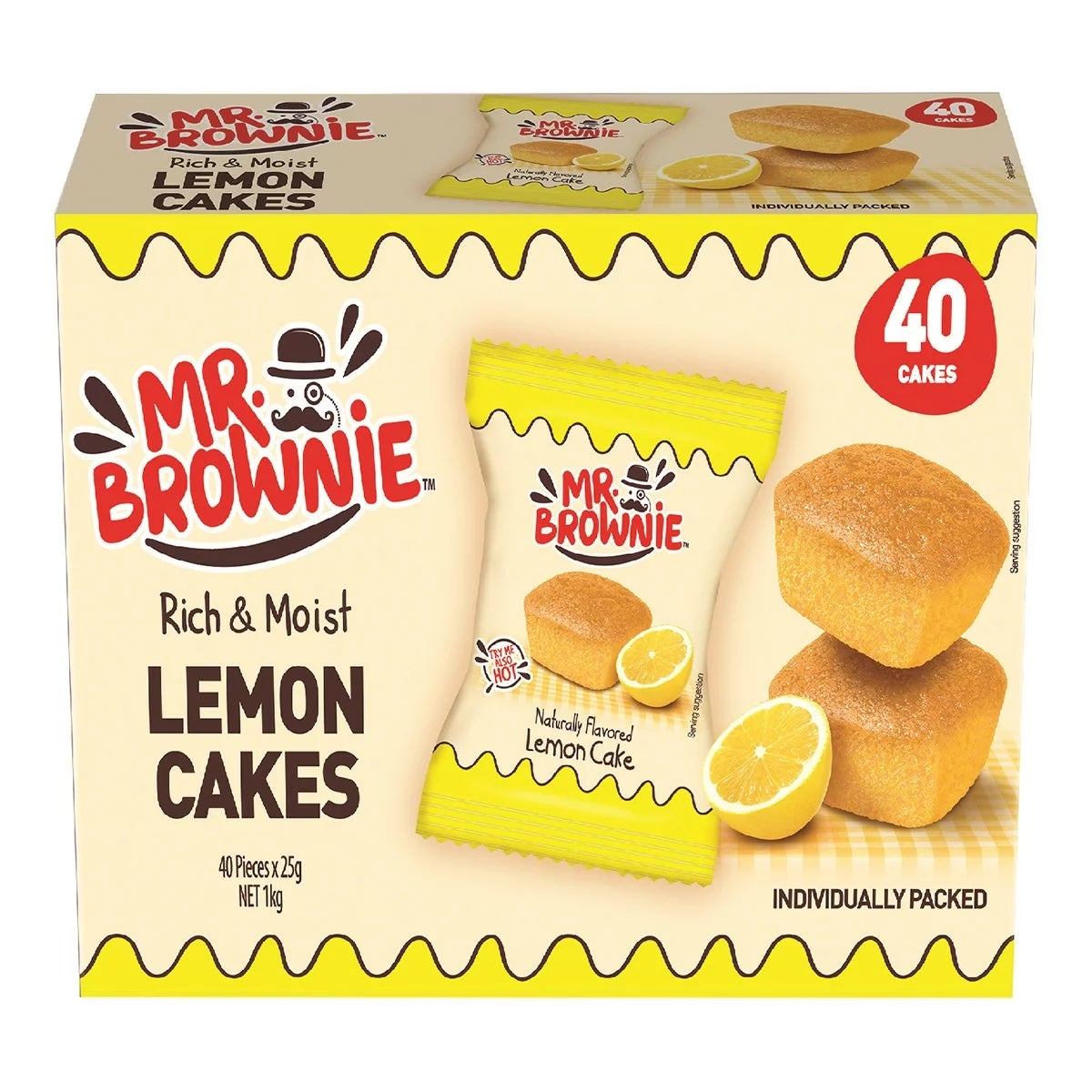 Mr. Brownie 檸檬風味蛋糕 40入 商品圖 1