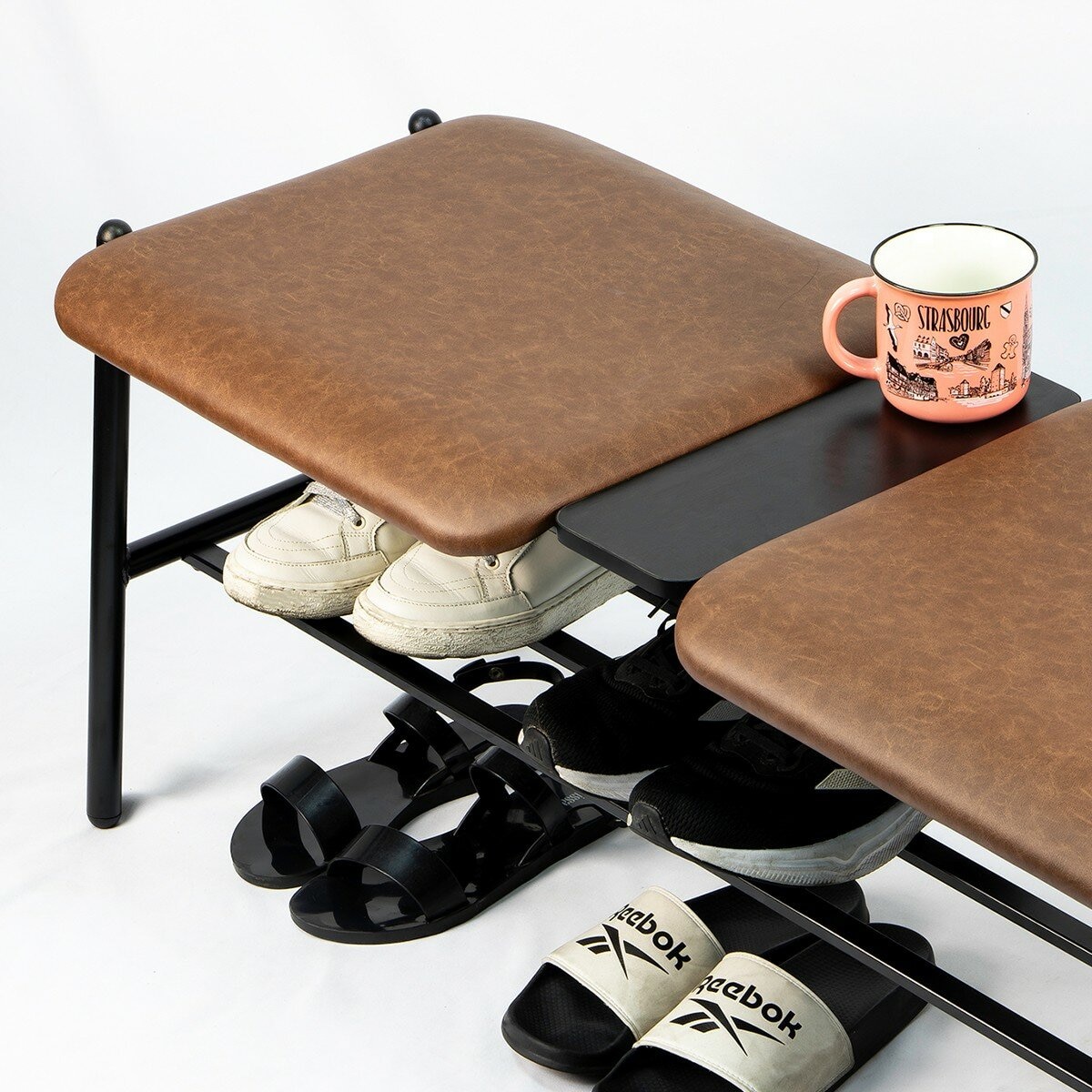 Musical Basso 皮面雙人長凳 棕