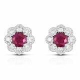 0.45克拉 紅寶石鑽石耳環 VS2/I 0.45克拉 紅寶石鑽石耳環 VS2/I
