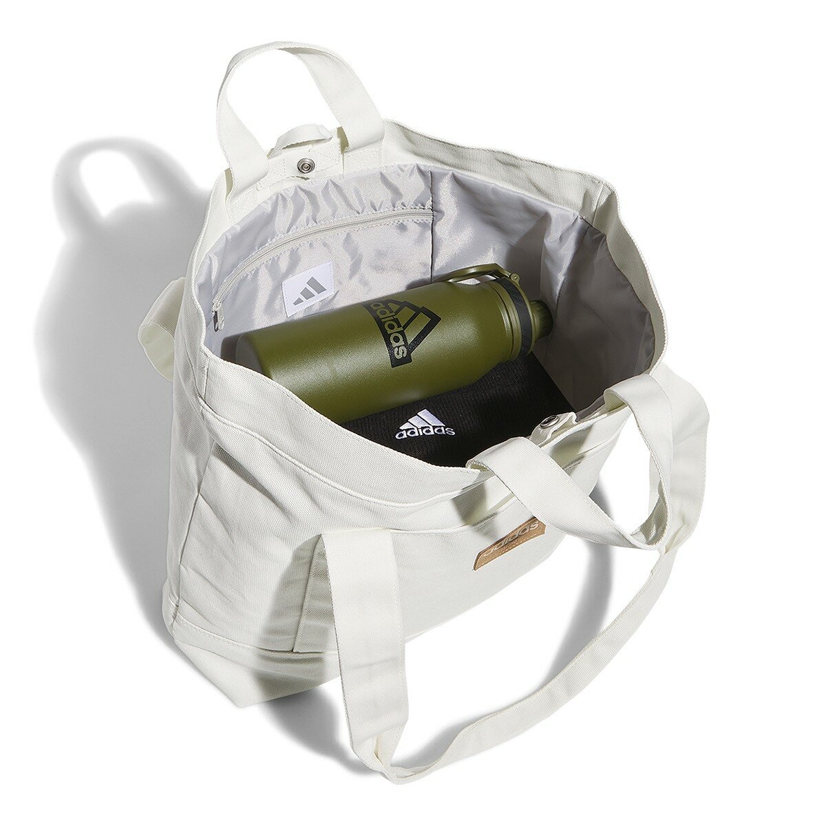 Adidas 帆布托特包 白