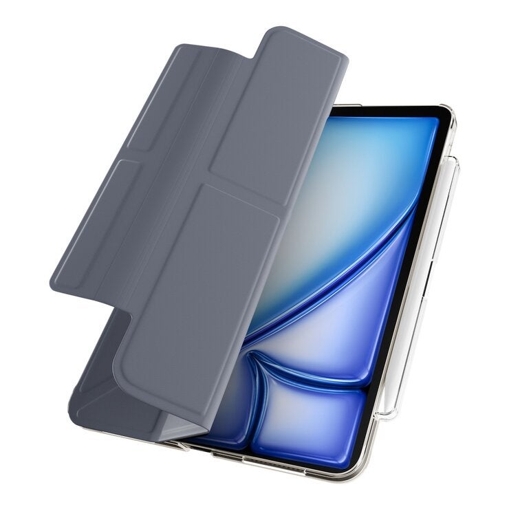 MAGEASY Facet 全方位支架透明背蓋保護套 (筆槽款) 適用於 iPad Air 10.9吋 2022 - 2020 / 11吋 M2/M3/M4 阿拉斯加藍 MAGEASY Facet 全方位支架透明背蓋保護套 (筆槽款) 適用於 iPad Air 10.9吋 2022 - 2020 / 11吋 M2/M3/M4 阿拉斯加藍