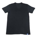 郡是 日本製涼感天竺V領上衣 黑