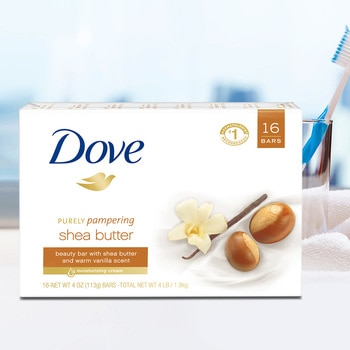 Dove 乳木果油香皂 113公克 16入 Dove 乳木果油香皂 113公克 16入