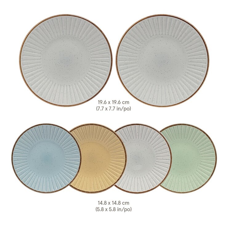 Over & Back Bella Pasta 系列 圓形餐盤 X 6件組