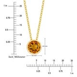 14K黃K金 黃水晶項鍊