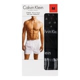 Calvin Klein 男純棉平口褲3入組 M 黑