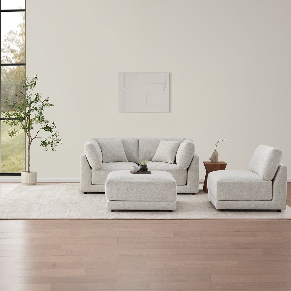 Aiden & Ivy 布面模塊可移動式沙發