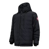 Canada Goose 男短版連帽羽絨外套 黑