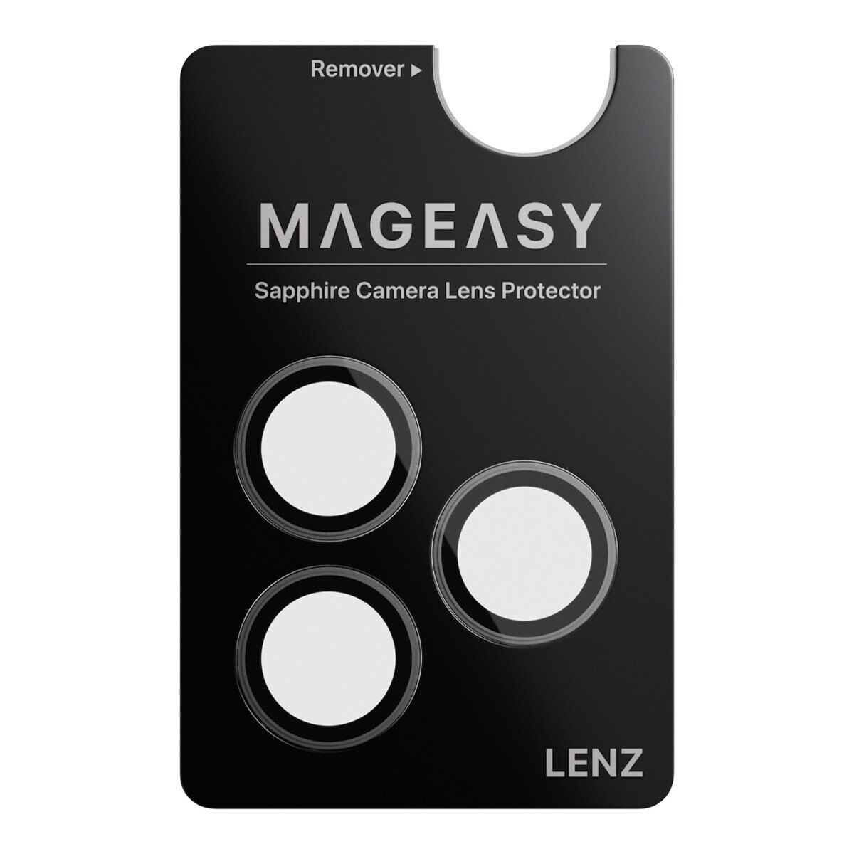 MAGEASY Bright M 不發黃軍規磁吸透明殼 iPhone 17 Pro(白磁圈) + 鏡頭保護貼Lenz(迷霧) + Vetro 9H 鋼化玻璃保護膜